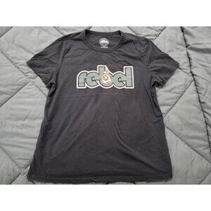 Star Wars Rebel BB8 Graphic T-Shirt Womens Size Large Gray Disney Parks